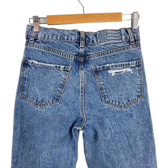 Revice Super 80s High Rise Button Fly Distressed Straight Leg Rigid Jeans SZ 25 - Picture 11 of 15